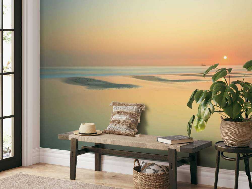 Coucher de soleil sur la plage