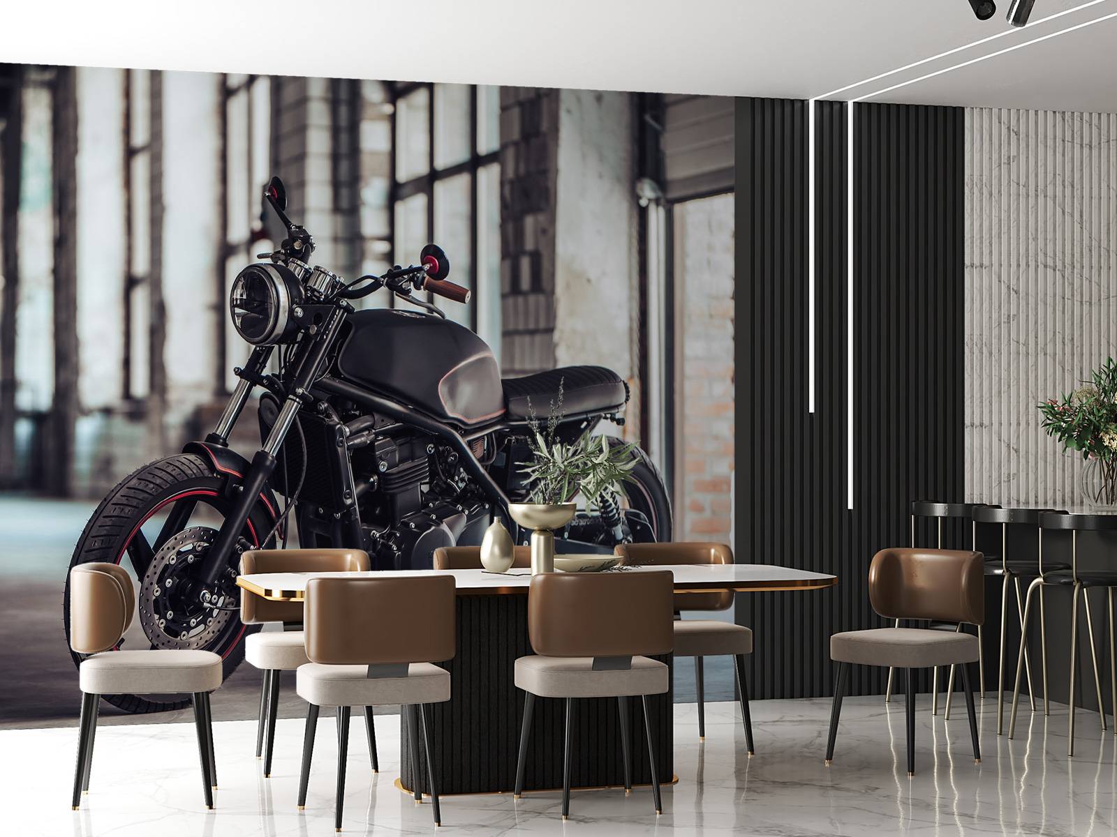 Moteur noir mat