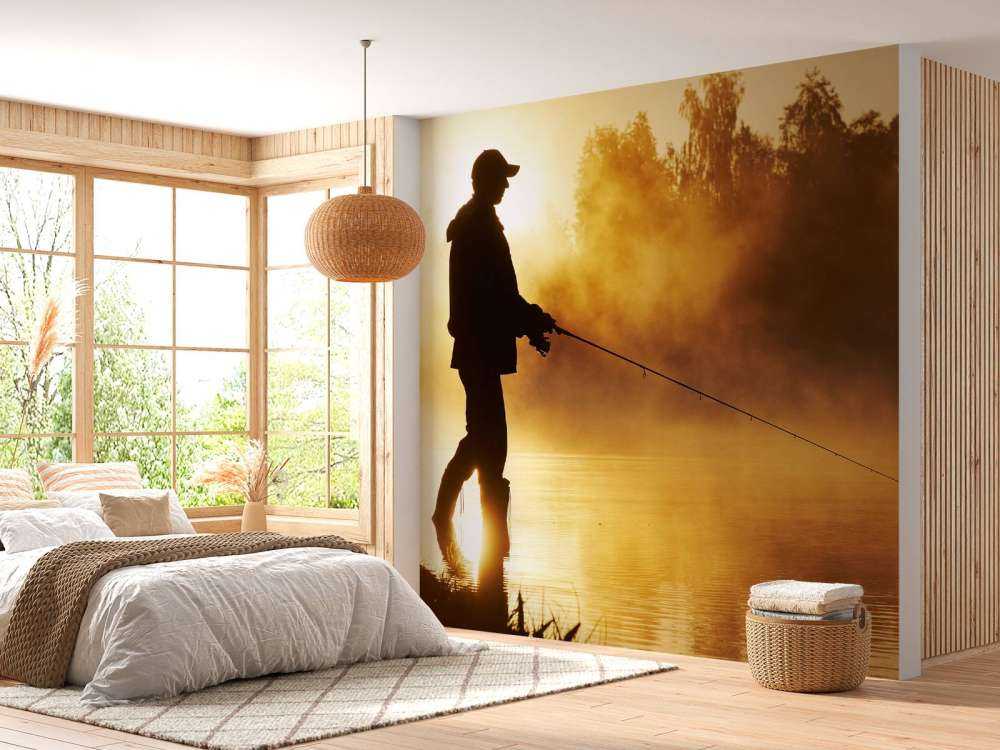 Pêcheur au lever du soleil