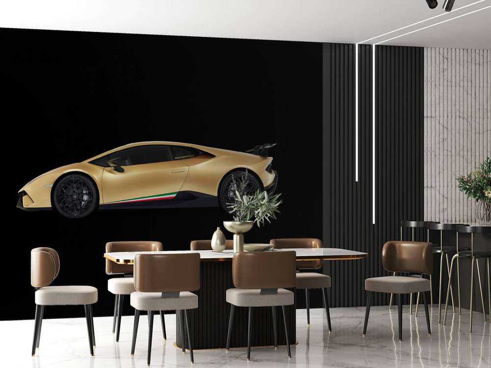 Lamborghini Huracán - Côté, noir