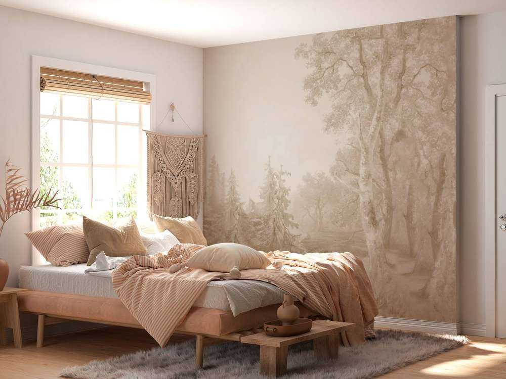 Paysage forestier beige #2