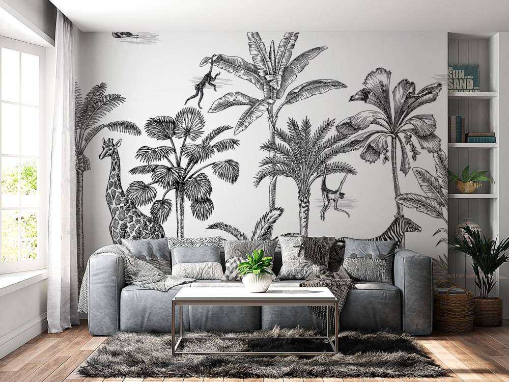 Jungle d'animaux tropicaux