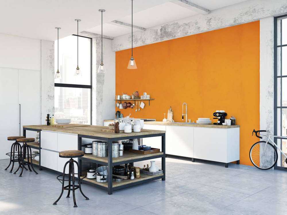 Béton brun orange
