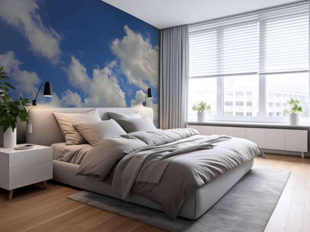 Nuages sur ciel bleu