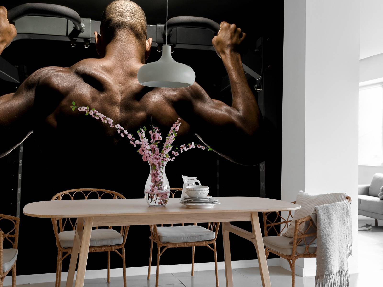 Homme au dos musclé