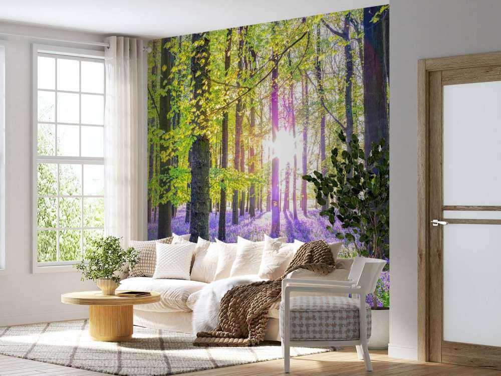 Forêt colorée