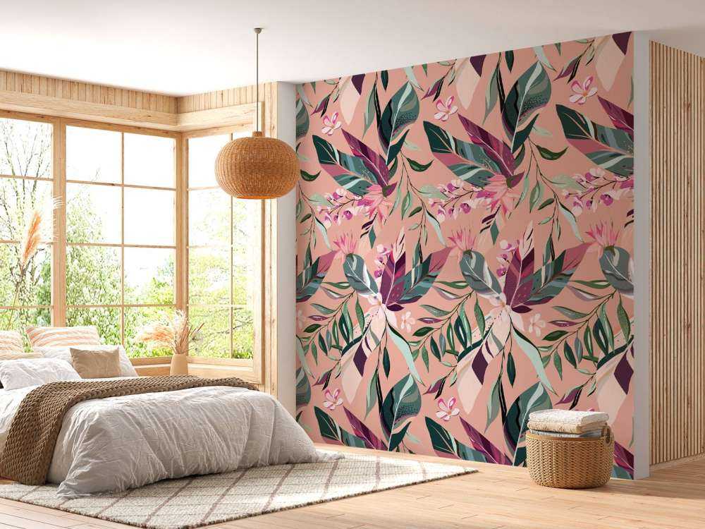 Motif Fleurs, rose