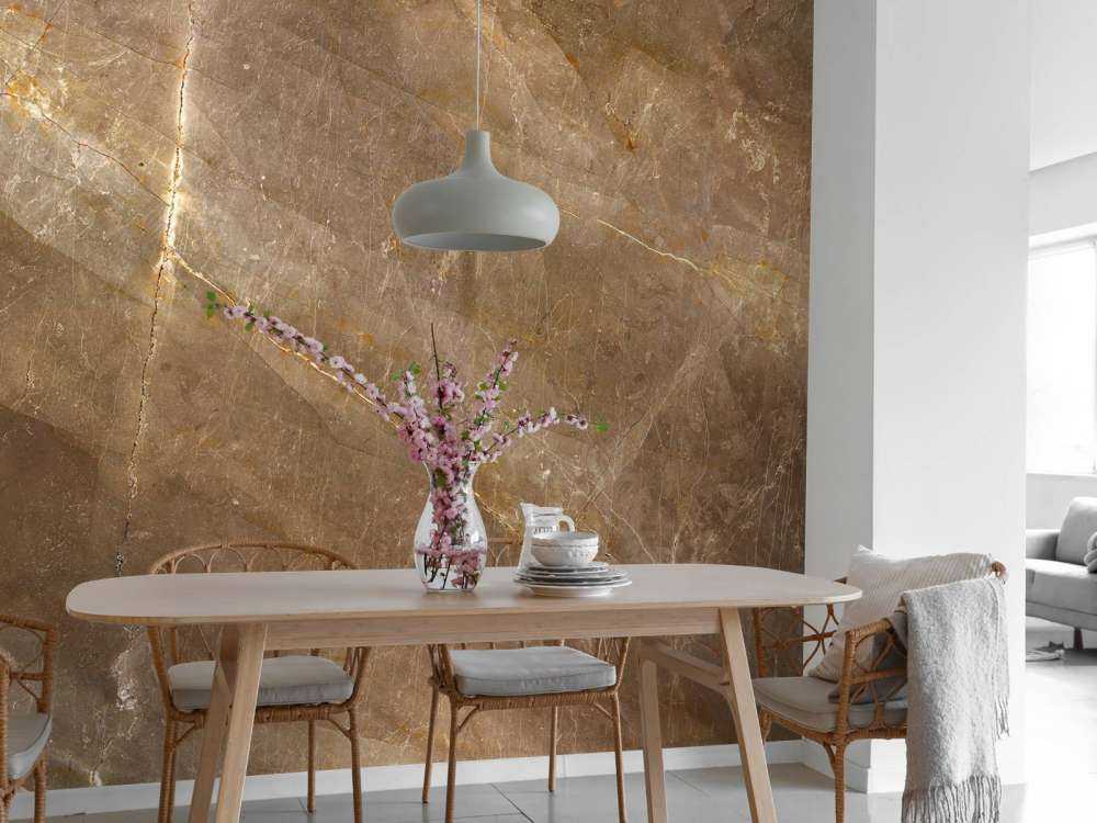 Marbre brun naturel