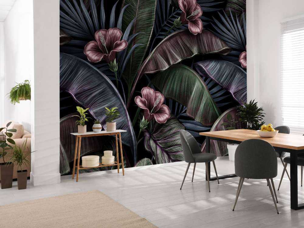 Hibiscus tropical motif