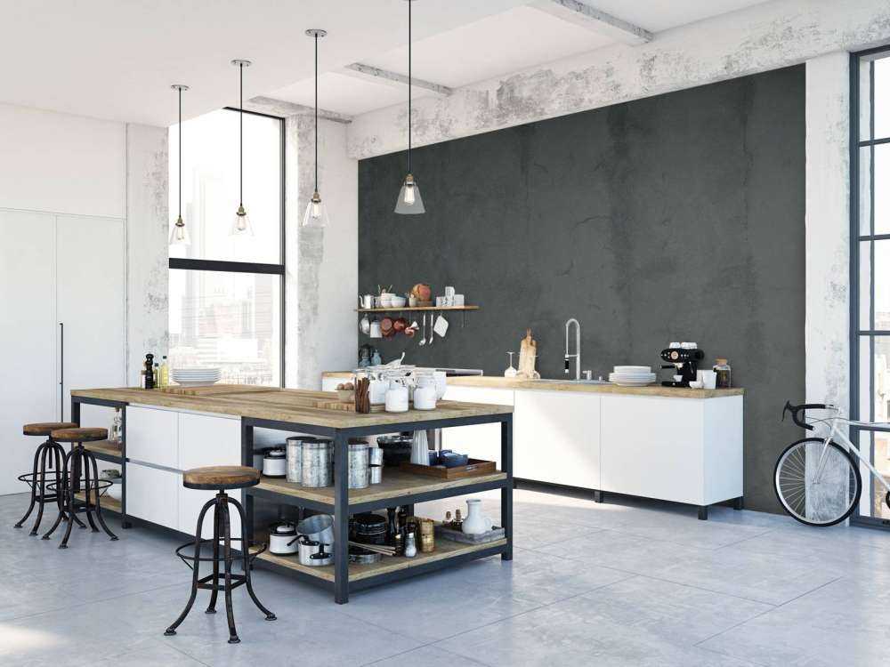 Béton noir olive