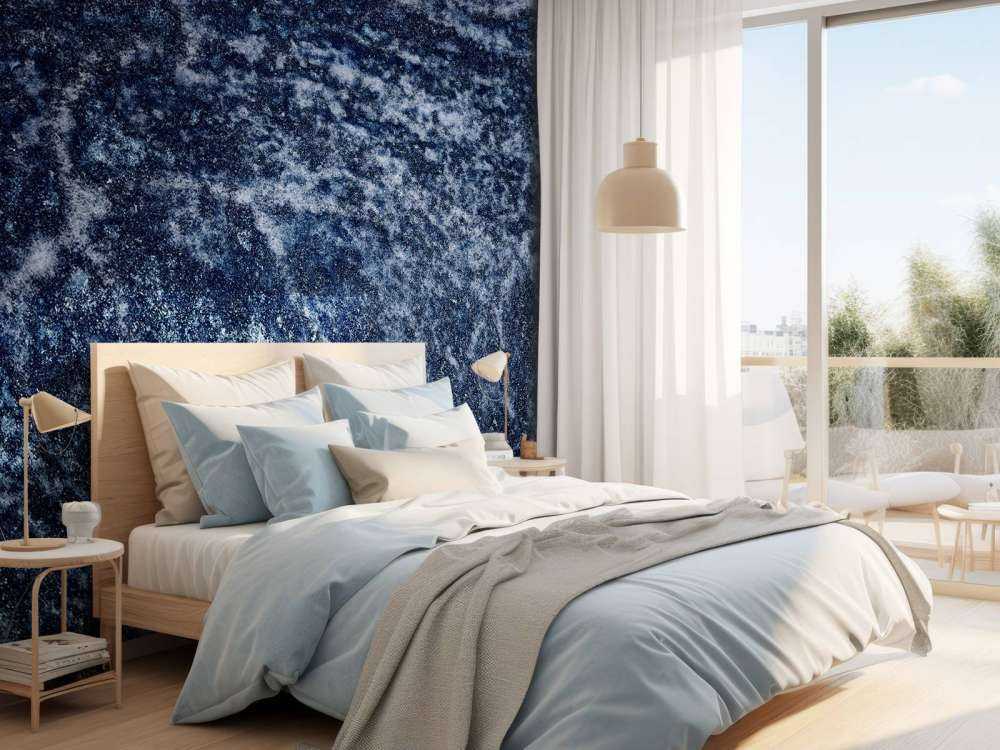 Structure bleu foncé