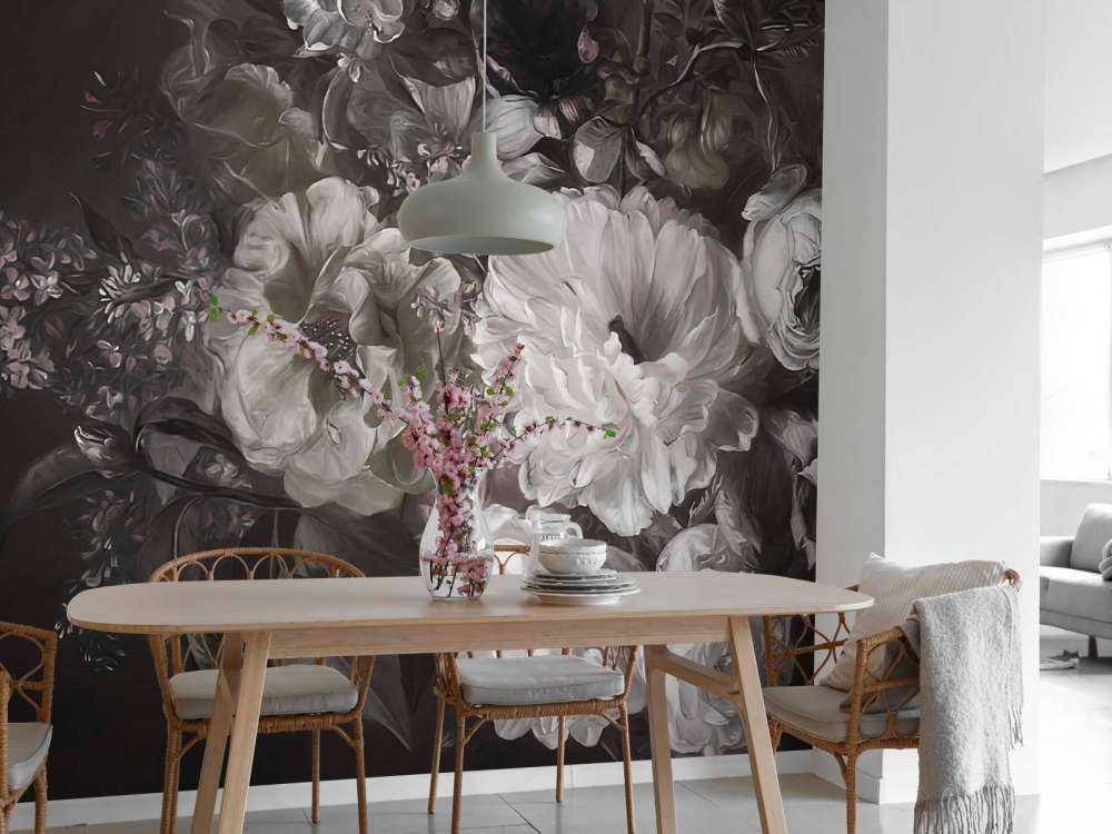 Bouquet avec lilas vert