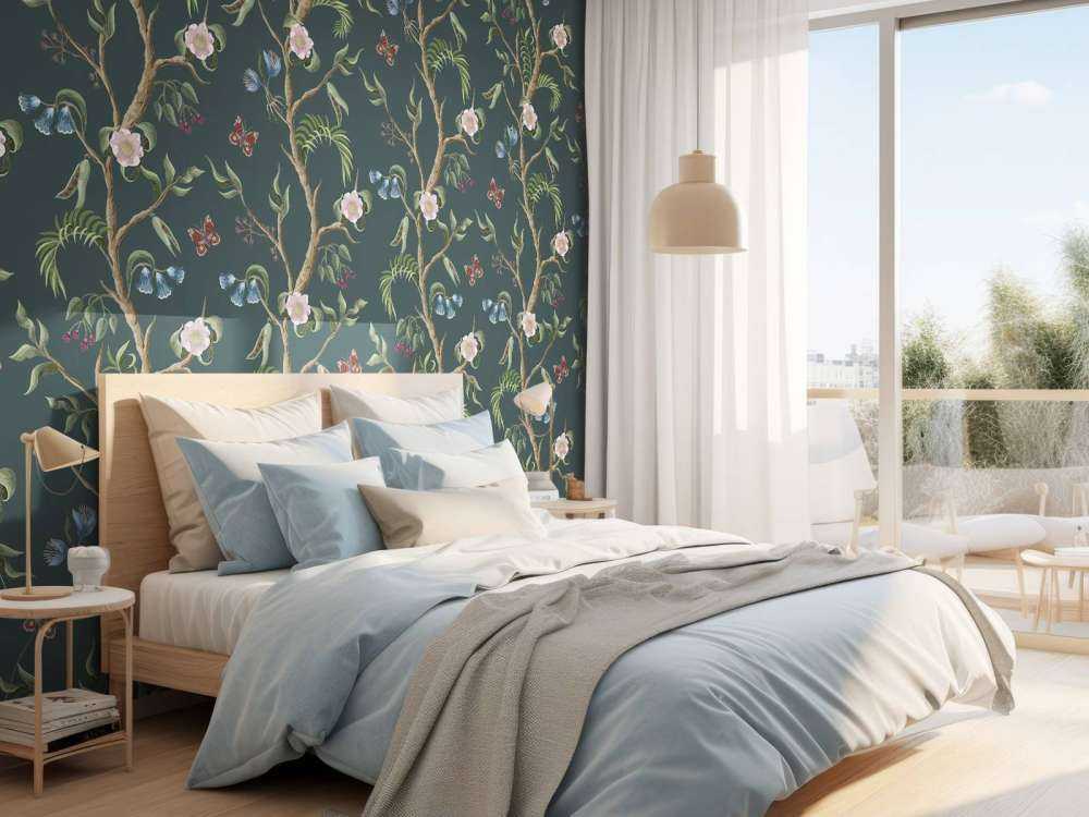 Motif de fleurs épanouies