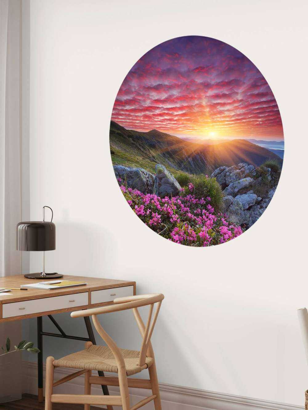 Coucher de soleil pourpre