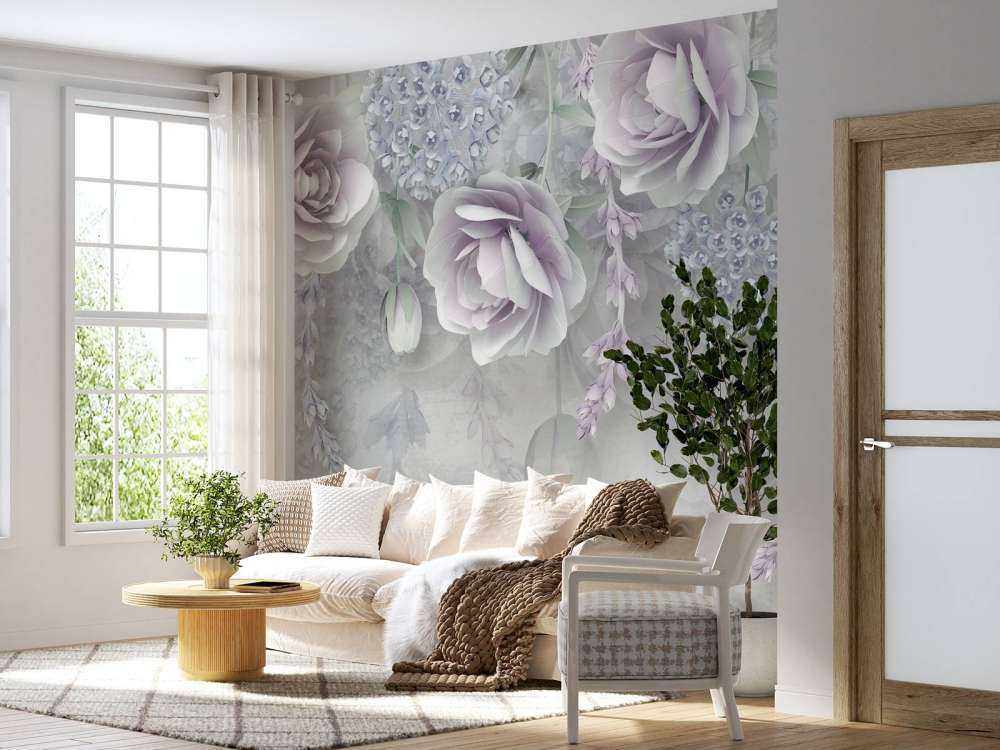 Mur de fleurs
