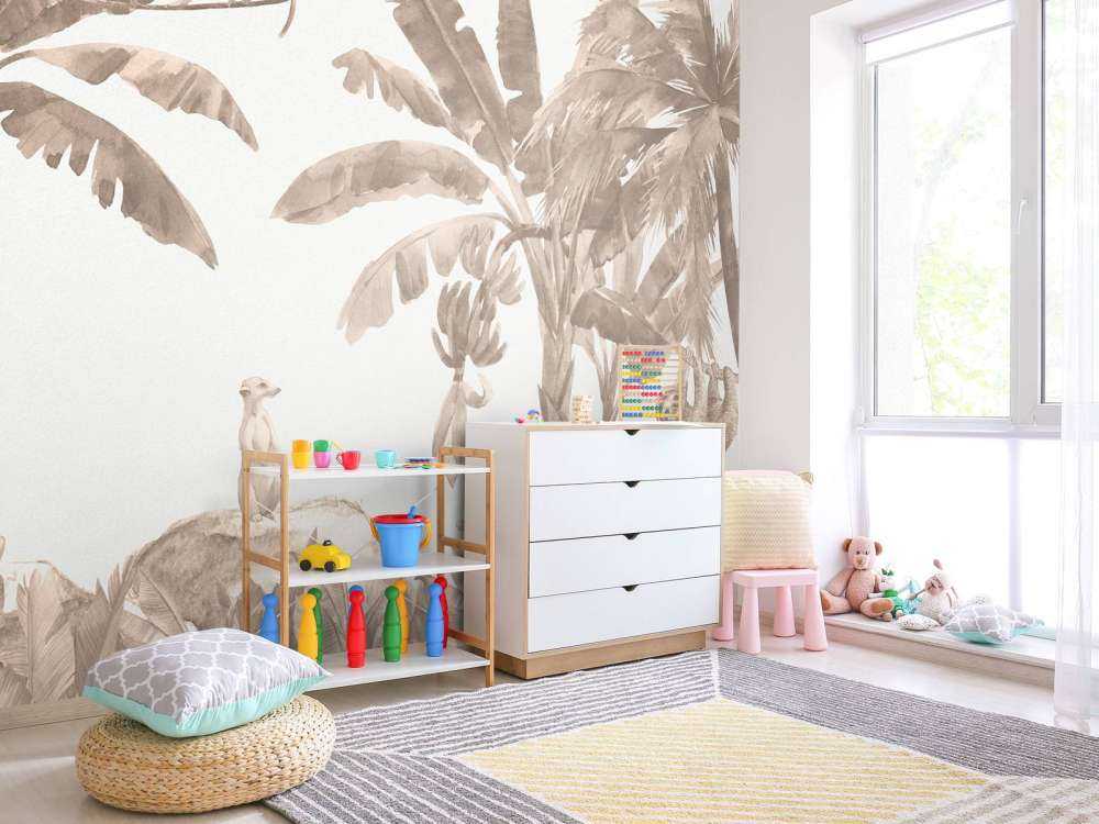 Petits animaux de la jungle en taupe