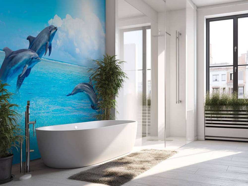 Les dauphins dans l'océan