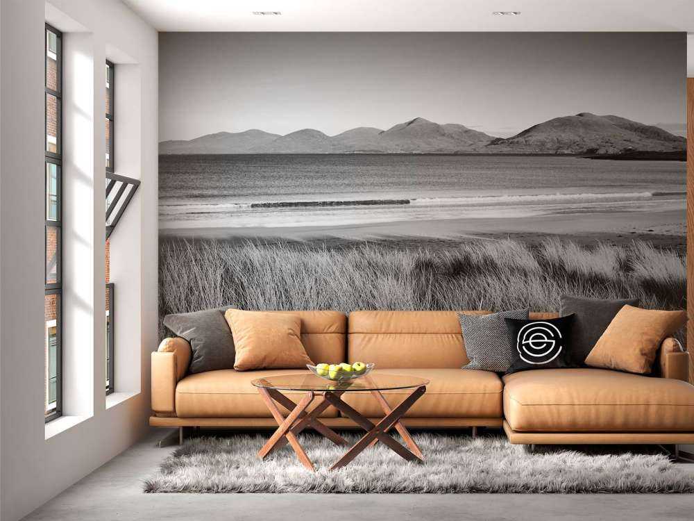 L'herbe de dunes, plage en montagne