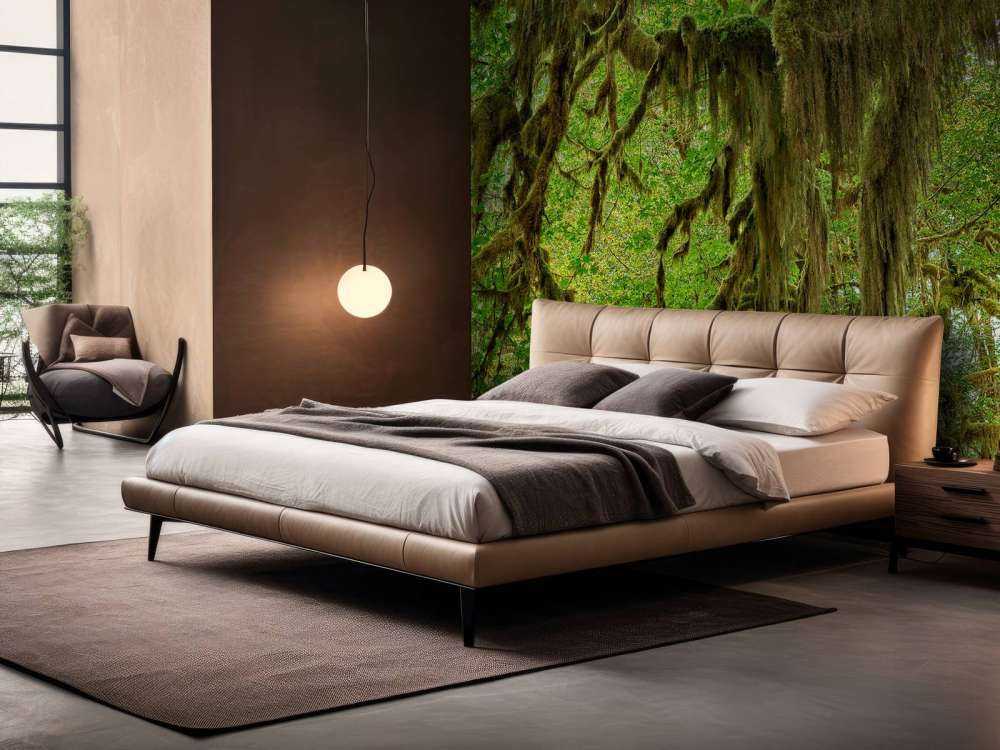 Mousse sur branches d'arbres