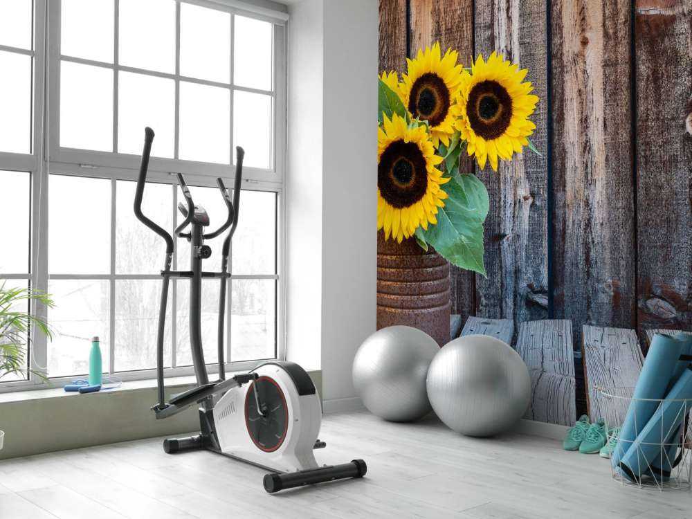 Vase avec des tournesols