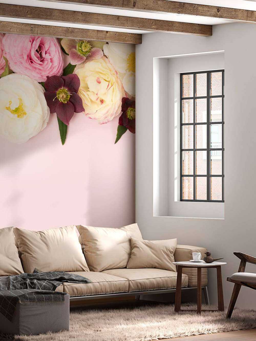 Fleurs 3D de différentes couleurs