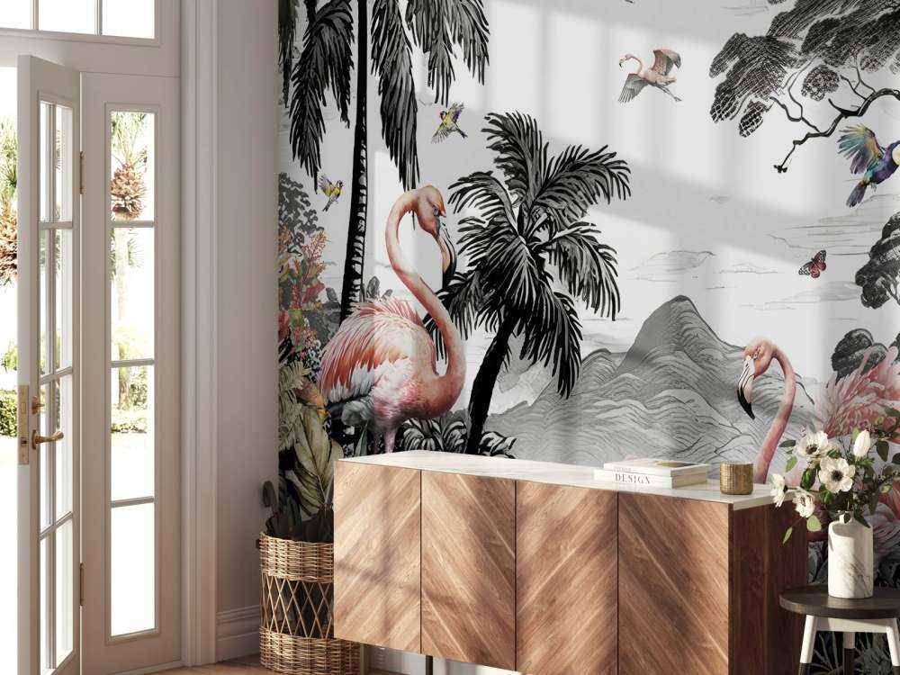 Splendeur d'Oiseaux Exotiques Jungle