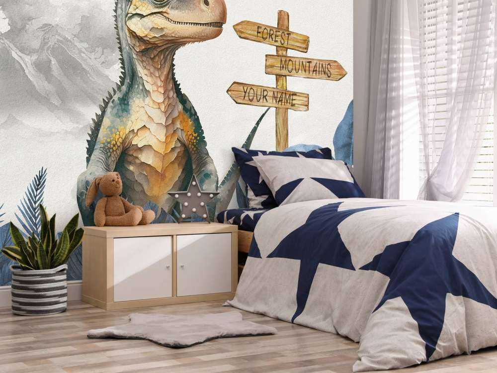 Bébé vélociraptor dans la jungle bleue