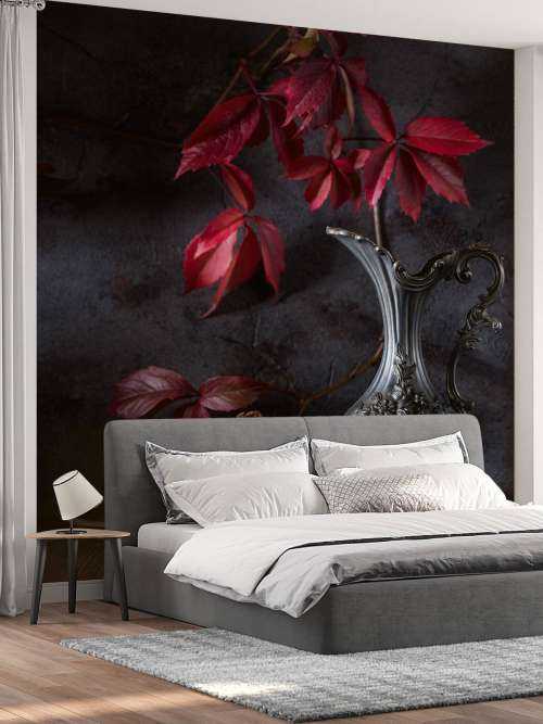 Boite de vin rouge et fruits rouges