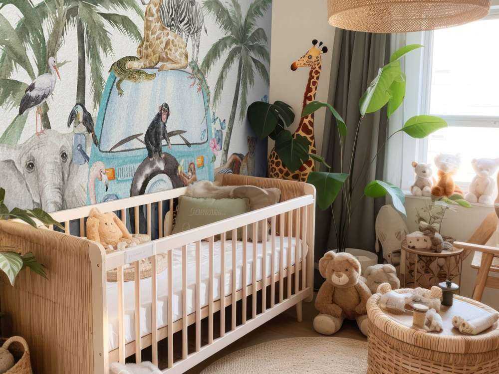 Animaux tropicaux joyeux