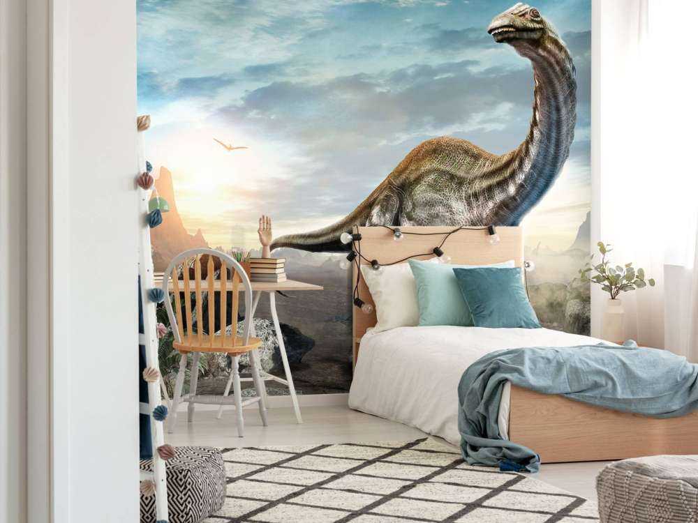 Apatosaurus dans les montagnes
