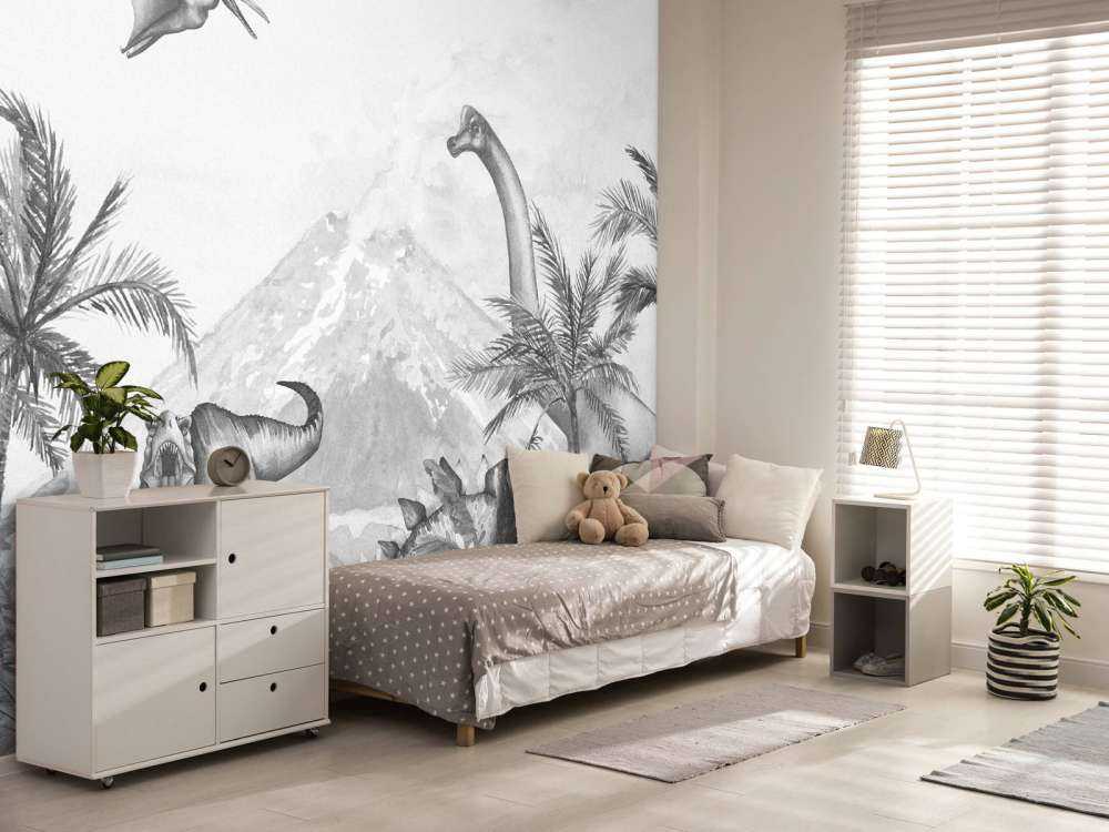 Dinos en noir et blanc