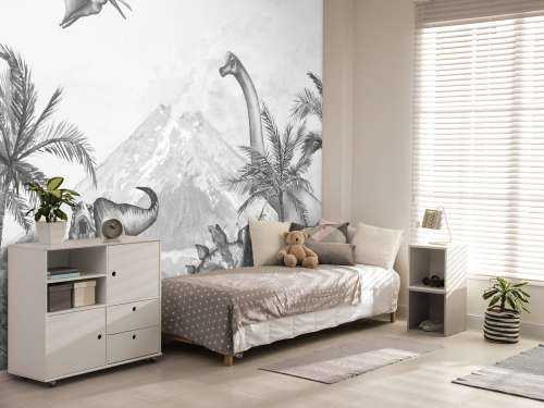 Dinos en noir et blanc