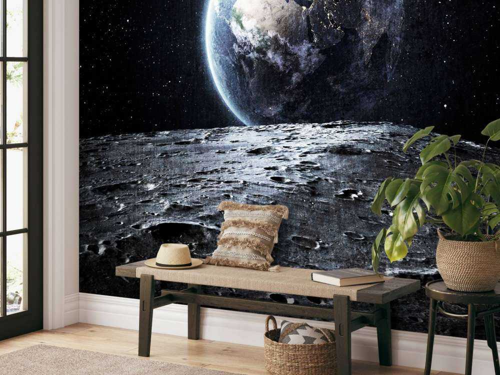 La lune et la terre