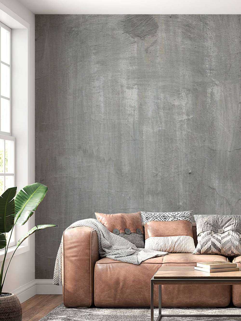 Grijze betonwand