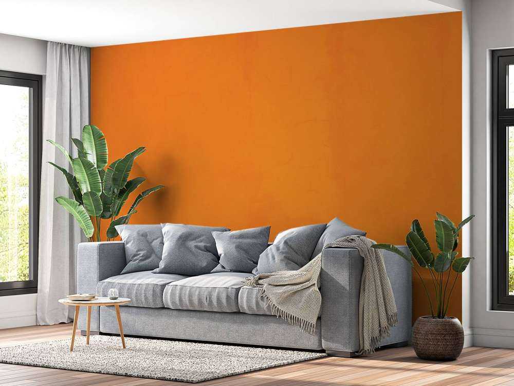 Béton orange vif