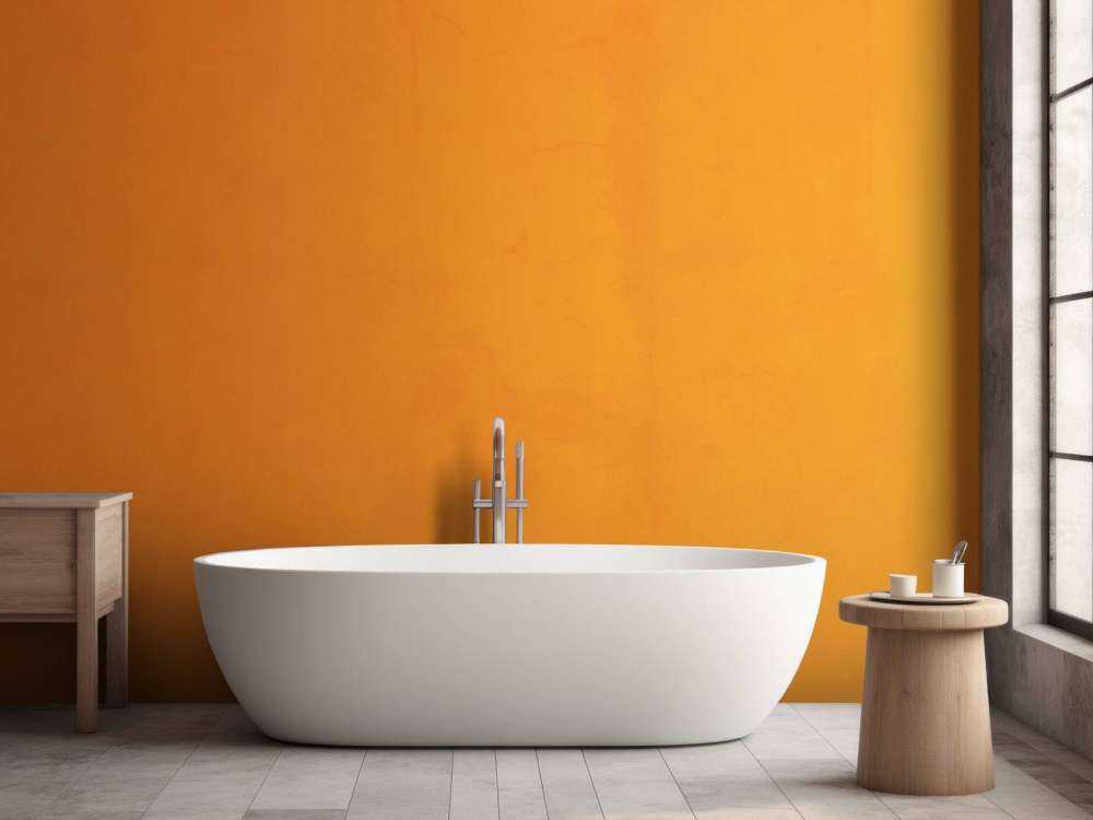Béton orange vif