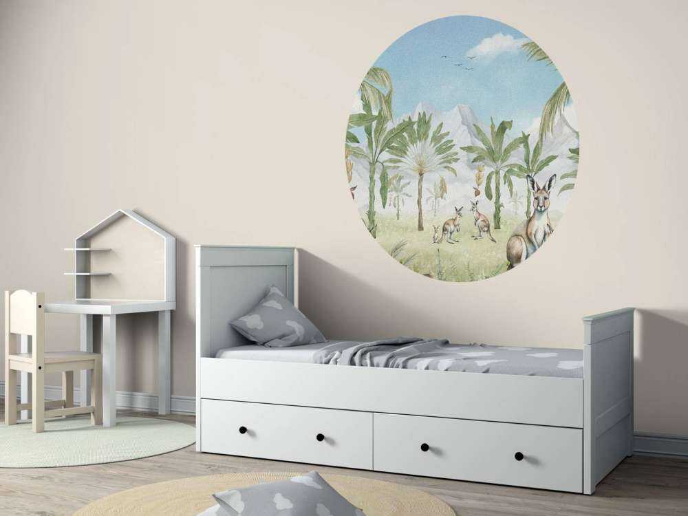 Paysage de Kangourou en couleurs