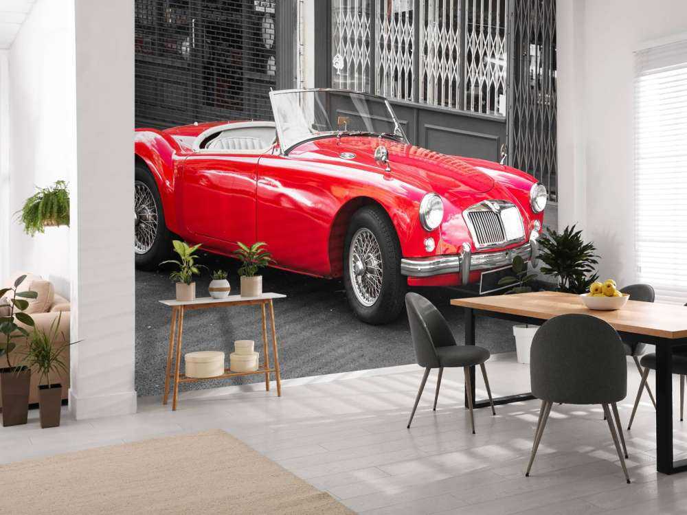Voiture classique rouge