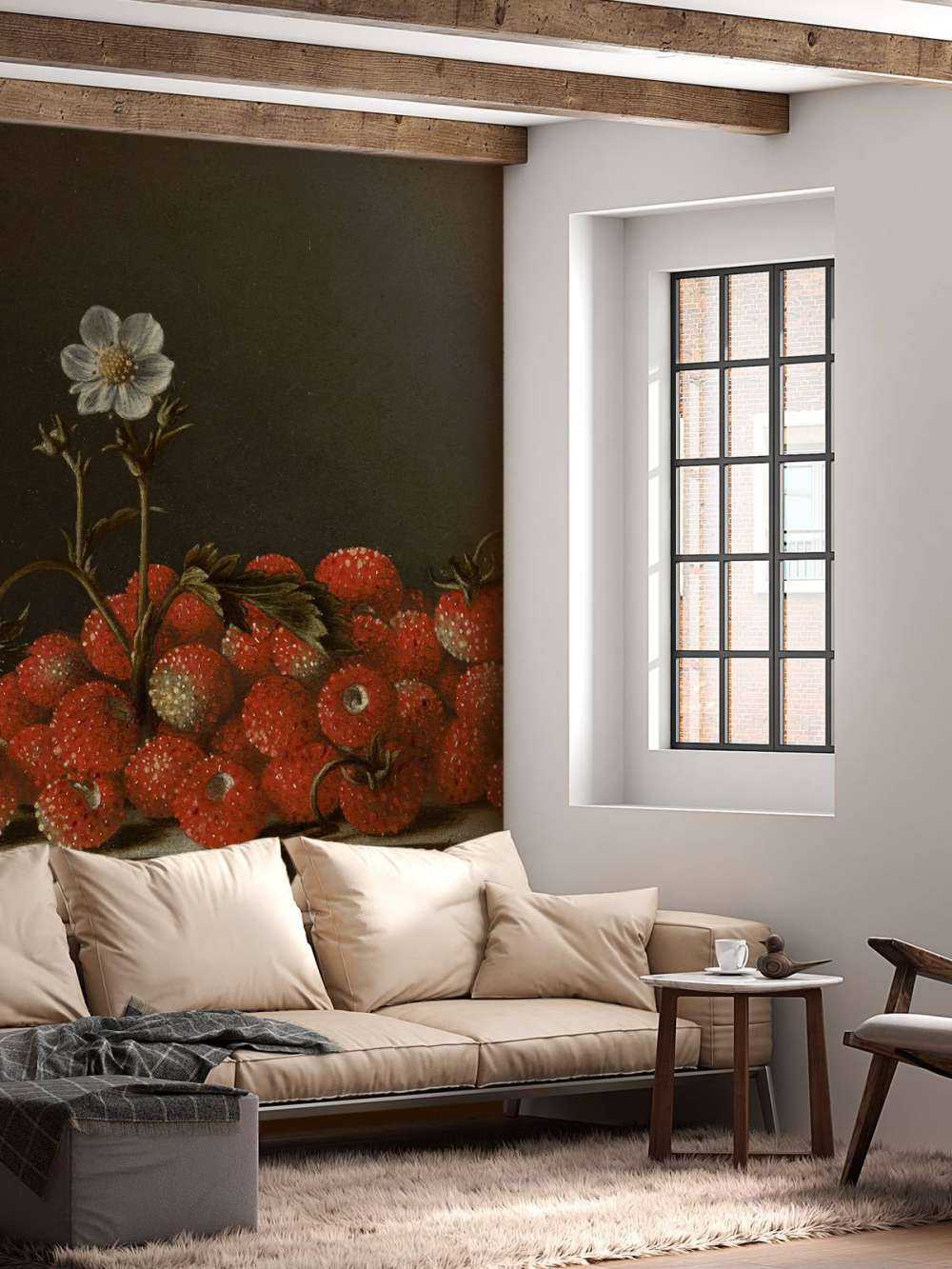 Nature morte aux fraises des bois