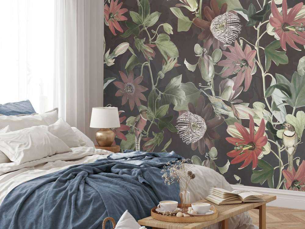 Sept oiseaux dans un feuillage enchanté - Fleur de minuit