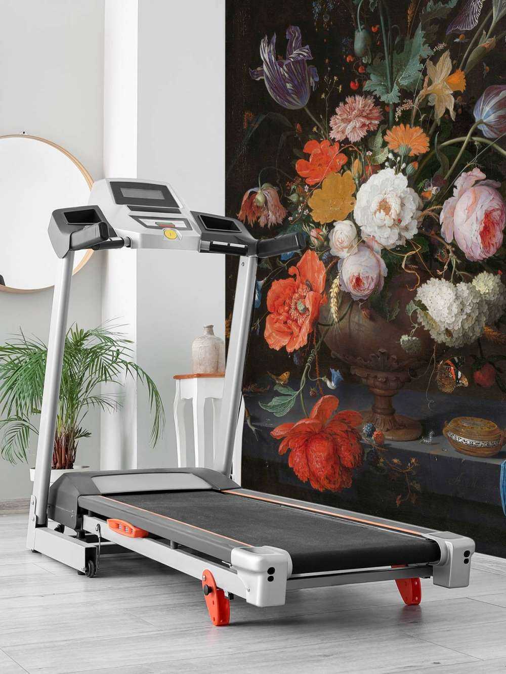 Nature morte avec des fleurs et une montre