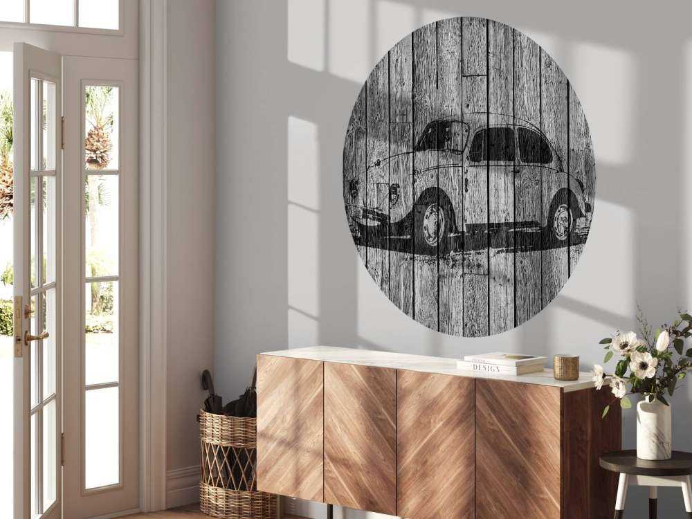 Graffiti Coccinelle sur bois