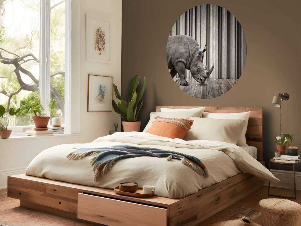 Rhinocéros dans le hall