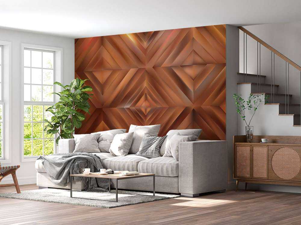Fond abstrait en cuivre