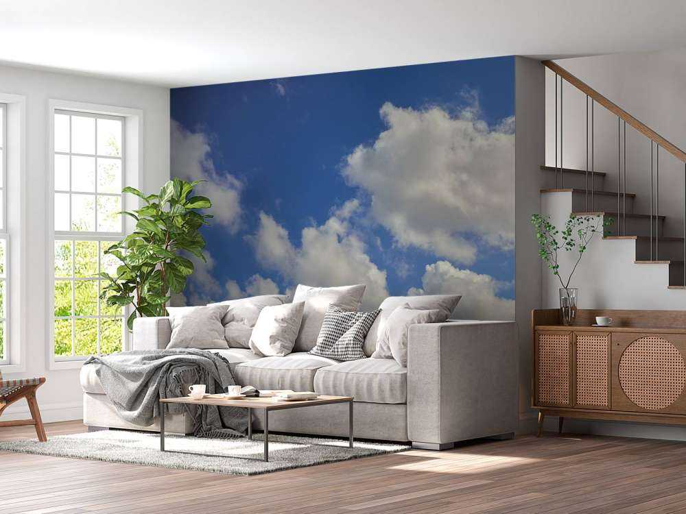 Nuages sur ciel bleu