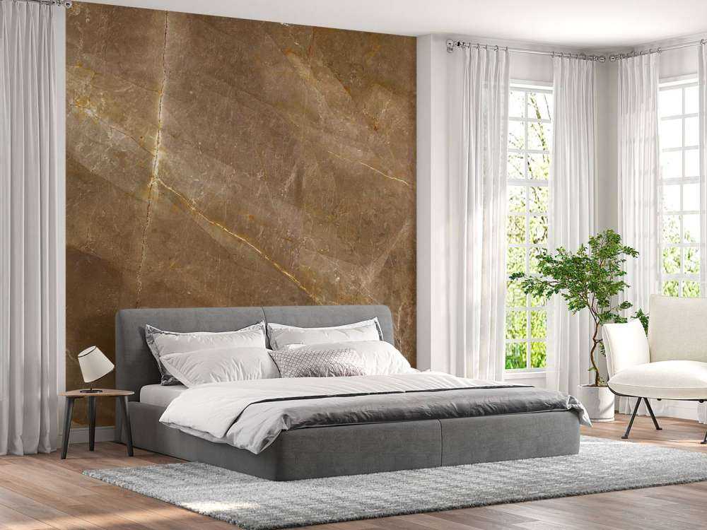 Marbre brun naturel