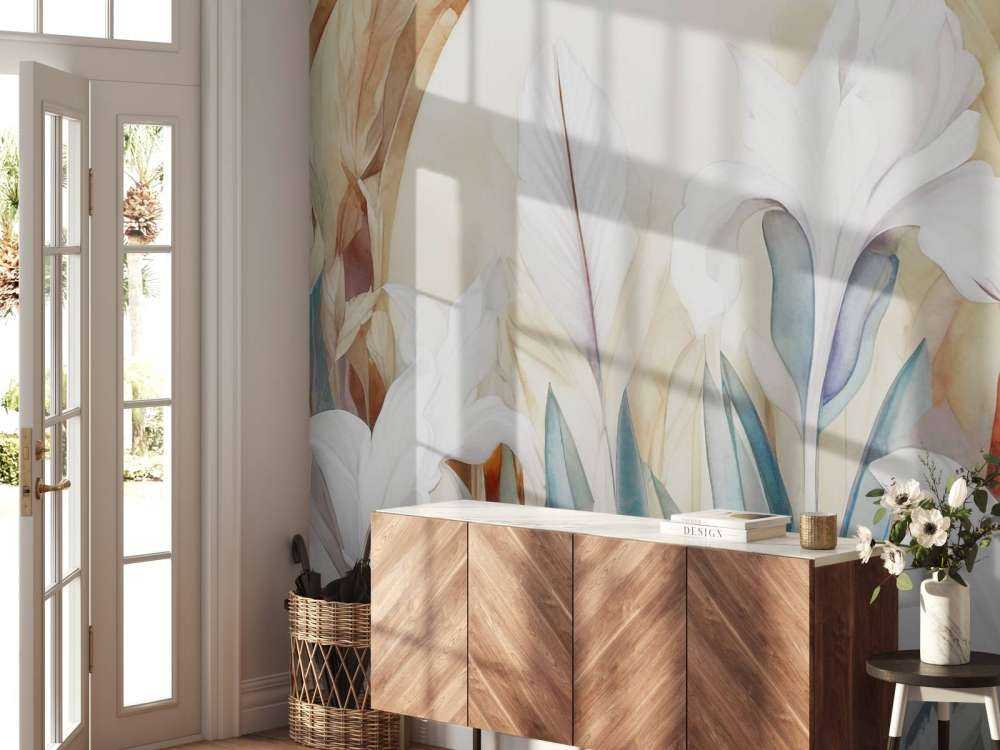 Iris au lever du soleil bleu