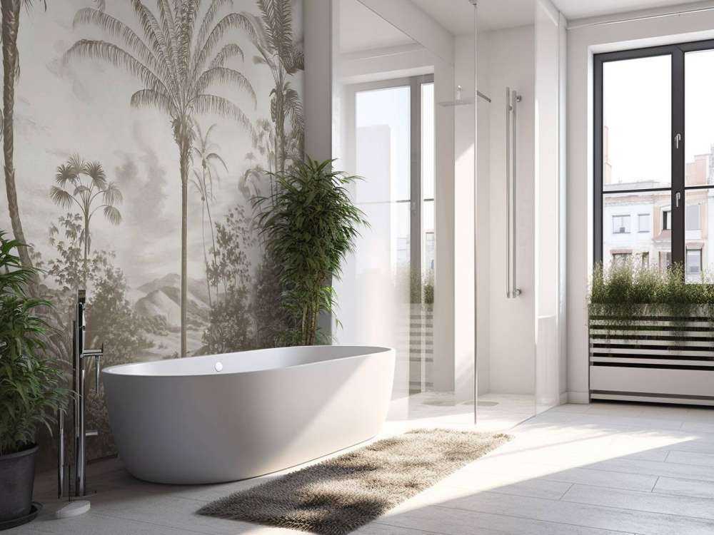 Tropiques romantiques taupe