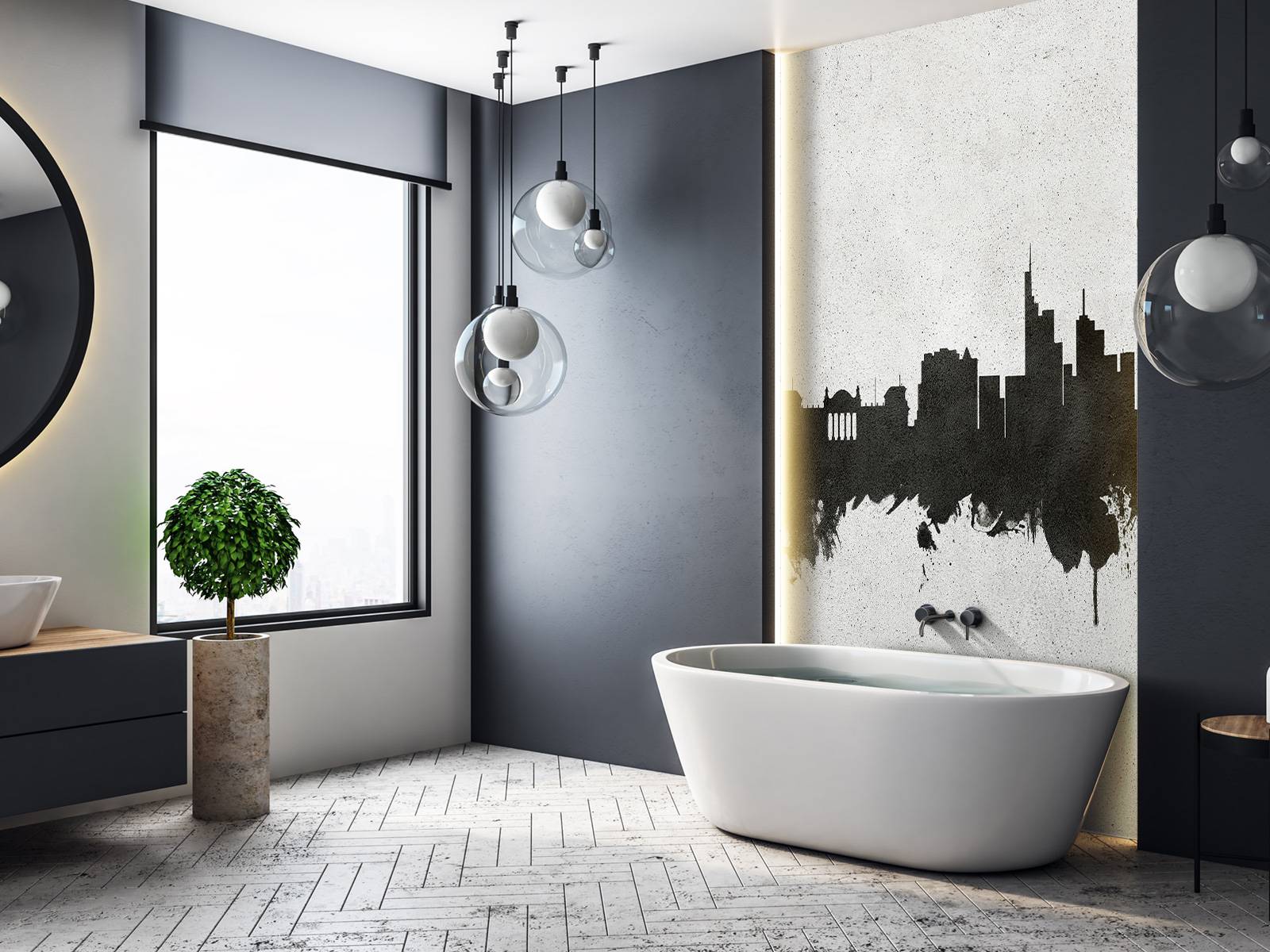 Aquarelle skyline, Berlin