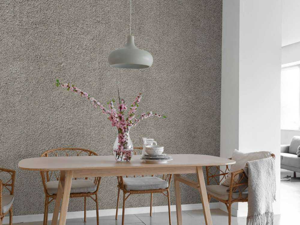 Mur en béton avec pierres fines